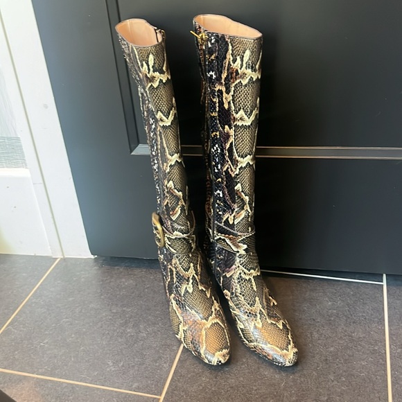 Coach knee high python boots - Picture 2 of 8